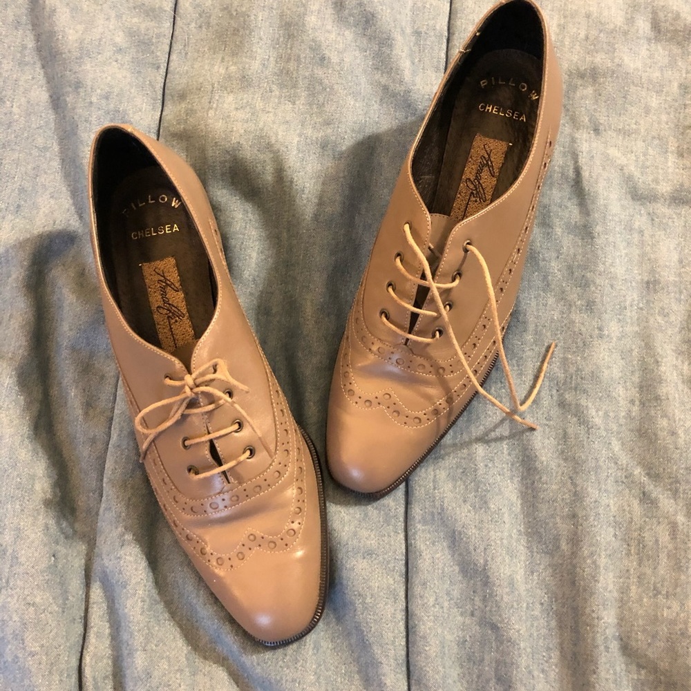 Leather oxfords